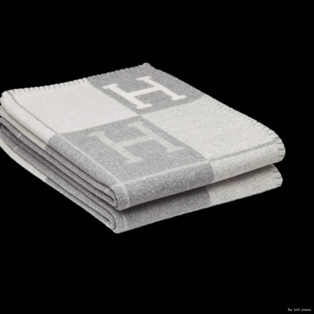 WOOL STRIPE HERMES THROW BLANKET 0820